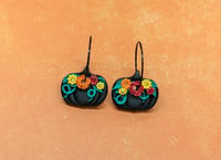 Floral Clay Pumpkin Hoops