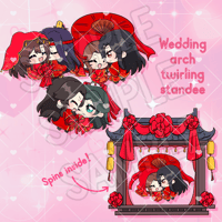 Image 1 of Twirling Wedding Standee