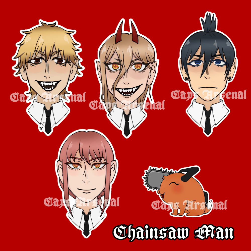 Image of Chainsaw Man Stickers