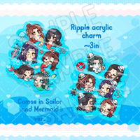 Image 1 of Water Ripple Acrylic Charms 