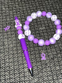 Image 3 of Purple ribbon bundle