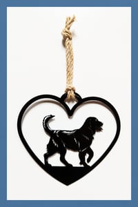 Labrador Retriever Hanging Heart