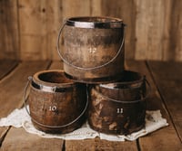 Image 7 of Wooden bucket with metal handle