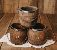 Image 11 of Wooden bucket with metal handle