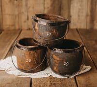 Image 13 of Wooden bucket with metal handle