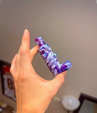 Image 1 of Purple swirl tech dry inhaler 