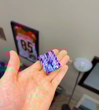 Image 2 of Purple swirl tech hoodie beads 