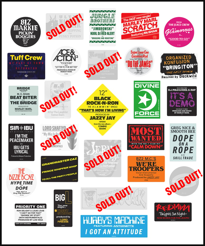 Image of DWG "Don't Believe The Hype...Sticker" PICK 'N' MIX pack of 10