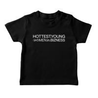 Baby Tee "Hottest.Young.WOmen.in.Bizness" Negra