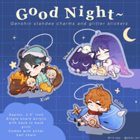 [Pre-Order] Genshin impact Good Night mini standee charms 