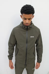 Image 1 of QUATRE-VINGT. OLIVE GREEN HOODED TRACKSUIT