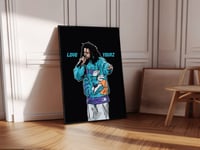 Image 2 of J Cole "Love Yourz" A3 framed