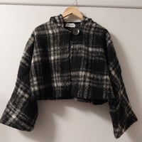 Image 1 of KylieJane cape jacket - wool black check