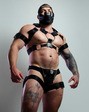 Image of MASSIVE HARNESS KO_01 - BLACK