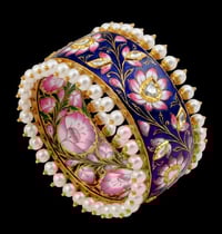 Traditional Indian Kundan Meena Bangle/Bracelet 