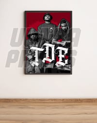 Image 1 of TDE: Black Hippy A3 framed