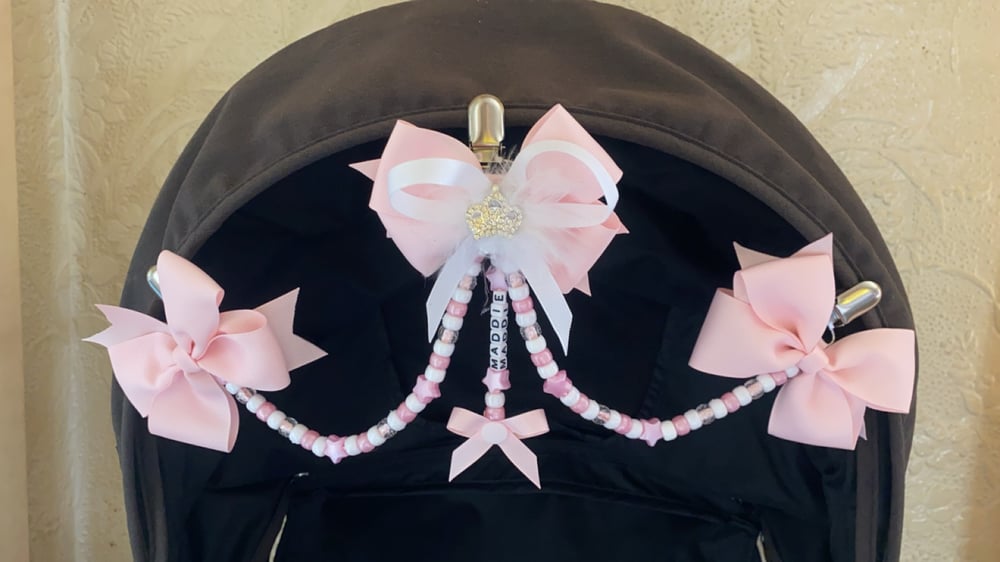 Image of Personalised 3-tier pram charms 