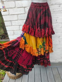 Image 6 of Wanderlust maxi tiered skirt/ Bandeau Dress Sunset