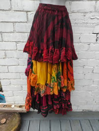 Image 7 of Wanderlust maxi tiered skirt/ Bandeau Dress Sunset