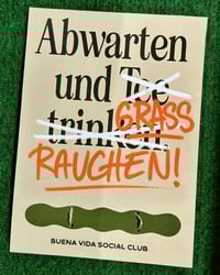 Image 2 of Abwarten und Grass Rauchen - Greeting Card