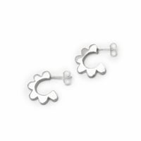 Image 2 of Boucles d’oreilles 3/4 fini satiné