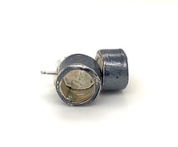 Image 1 of Boucles d’oreilles volume rond fini oxydé