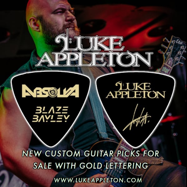 Luke Appleton 'Gold Lettering' Guitar Picks