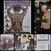 Image of national tattoo magazine paul rogers vintage antique flash machine card photo