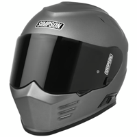 Image 1 of Simpson Ghost Bandit silver Alloy Helmet