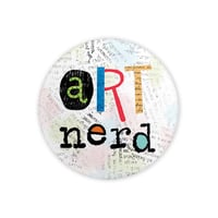 Image 1 of Art Nerd button/pin