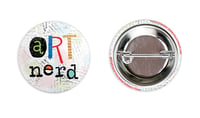 Image 2 of Art Nerd button/pin