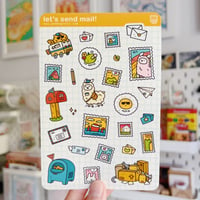 Image 1 of *new* MAIL STICKER SHEET