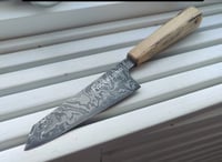 Image 4 of 120 mm Ko-Bunka San-mai with Damascus cladding