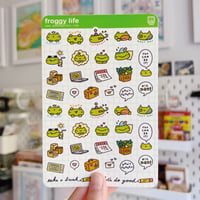 Image 1 of *new* FROGGY LIFE STICKER SHEET