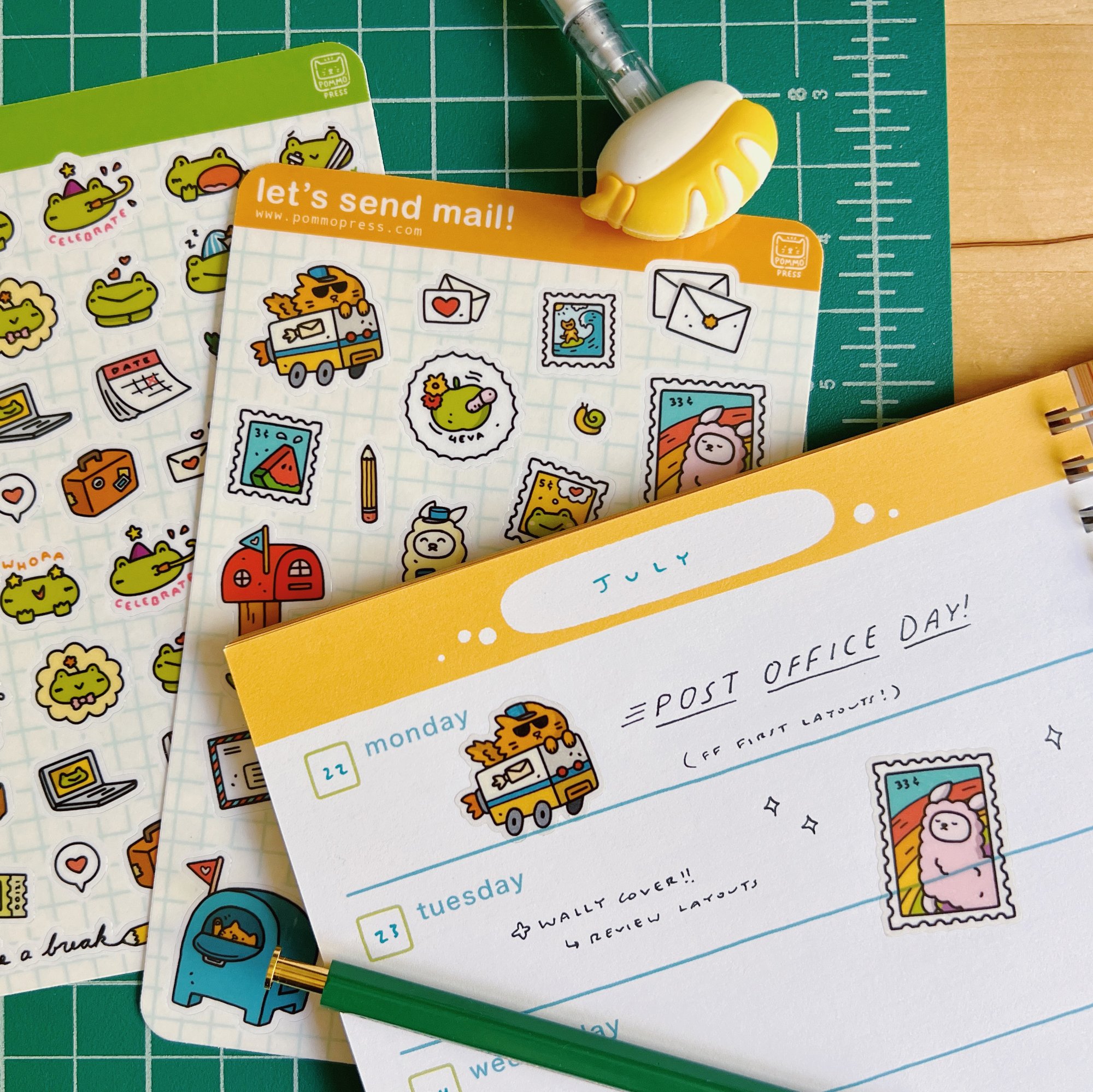 MAIL STICKER SHEET | POMMO Press