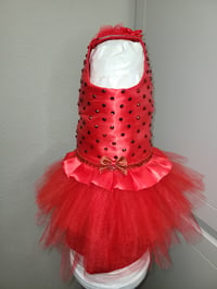 Image 1 of Red tutu Rhinestone dress ❤️