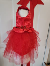 Image 10 of Red tutu Rhinestone dress ❤️