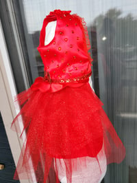 Image 11 of Red tutu Rhinestone dress ❤️