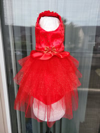 Image 12 of Red tutu Rhinestone dress ❤️