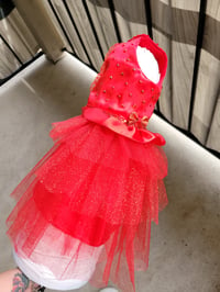 Image 13 of Red tutu Rhinestone dress ❤️