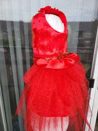 Image 14 of Red tutu Rhinestone dress ❤️