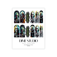 Image 2 of JUST BEETLE JUICE HALLOWEEN NAIL DECALS 