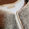 Grey & Ivory Shearling Vest
