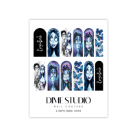 Image 2 of THE CORPSE BRIDE HALLOWEEN NAIL DECALS 