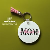 Image 3 of Customizable Round Keychain 