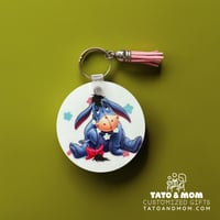Image 2 of Customizable Round Keychain 