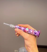 Image 1 of Pink/purple swirl tech nectar collector 