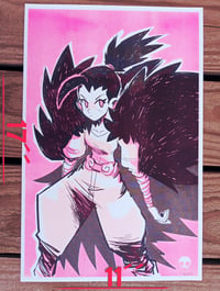 Crow Girl Riso Print