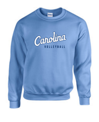 Carolina Cursive Crew Sweatshirt (Blue)