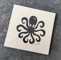 Octopus 11x11cm Mini Lino Print